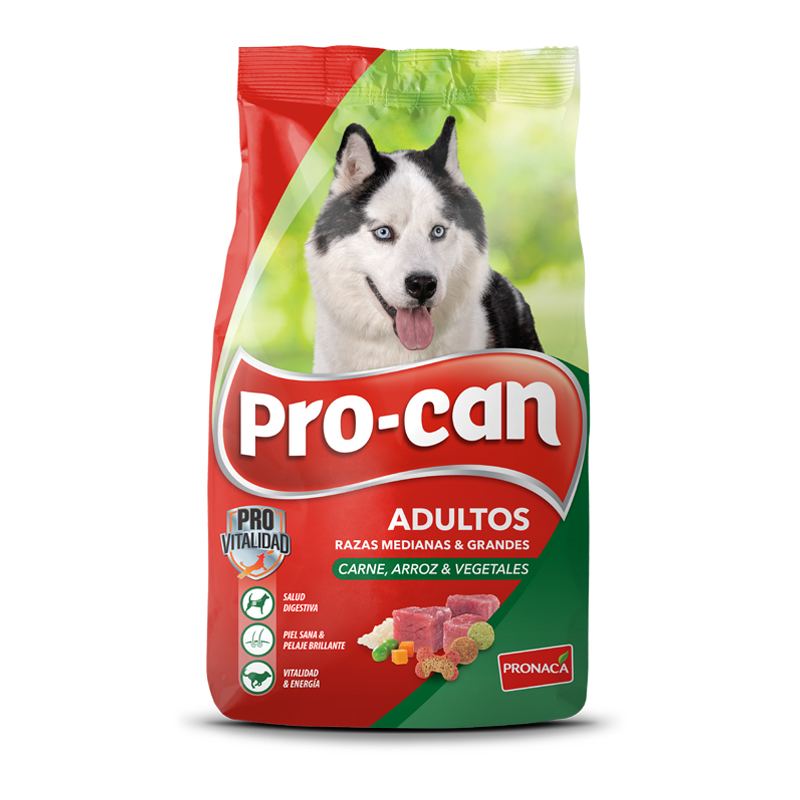 Procan Adultos MedGdes CarneArrozVeget frontSinPeso
